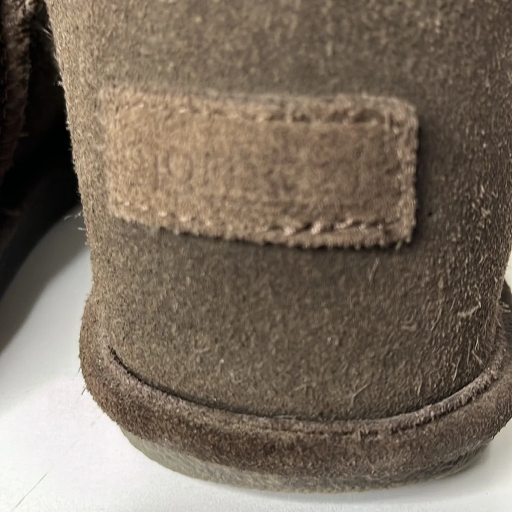 Bjorndal leather & sheepskin lined brown boots Sz 7